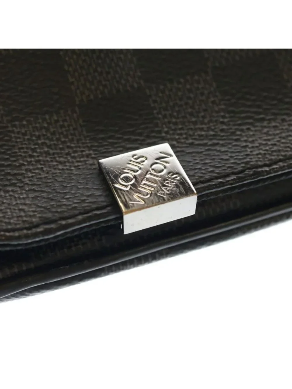 Louis Vuitton District PM Damier Graphite Leather Shoulder Bag Black